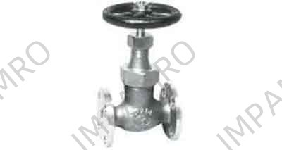 GLOBE VALVE S/D CHECK BRONZE, FL'GED U-BONNET F7413 16K-32MM