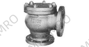 ANGLE VALVE LIFT CHECK C-IRON, FLANGED F7359 5KG-65MM