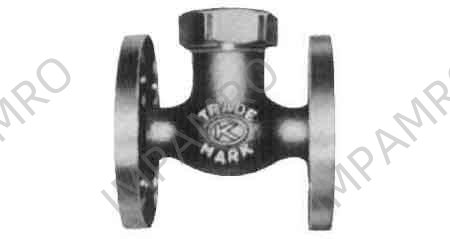 GLOBE VALVE LIFT CHECK BRONZE, FL'GED U-BONNET F7415 5KG-40MM