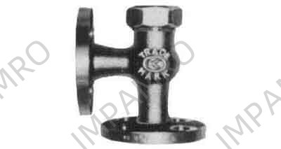 ANGLE VALVE LIFT CHECK BRONZE, FL'GED U-BONNET F7416 5KG-40MM