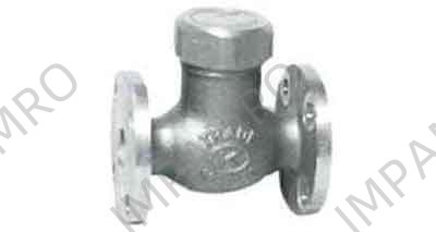 GLOBE VALVE LIFT CHECK BRONZE, FL'GED U-BONNET F7417 16K-32MM