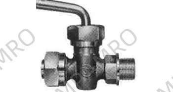 COCK UNION-END BRONZE F7387, 16KG-6MM