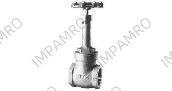 GATE VALVE BRONZE SCREWED, B2011 5KG 1-1/2"