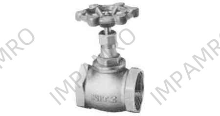 GLOBE VALVE BRONZE SCREWED, 100LBS PT1-1/4