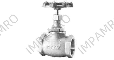 GLOBE VALVE BRONZE SCREWED, 150LBS PT2-1/2