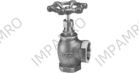 ANGLE VALVE BRONZE SCREWED, 150LBS PT1