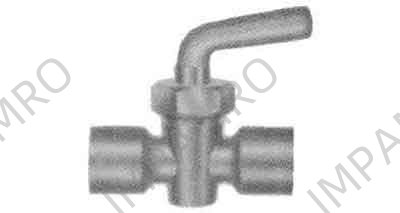METER COCK BRASS LEVER HANDLE, & FEMALE ENDS PS-1/2