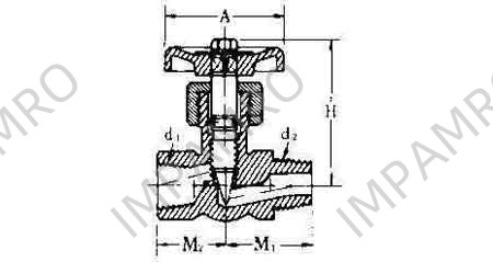 NEEDLE VALVE STRAIGHT BRASS, MALE&FEMALE END 3/8X3/8
