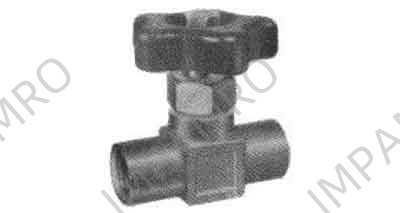 NEEDLE VALVE STRAIGHT BRASS, BOTH FEMALE ENDS 1/8