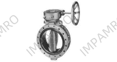 BUTTERFLY VALVE DOUBLE FLANGED, WORM GEAR ACTUATOR 44"