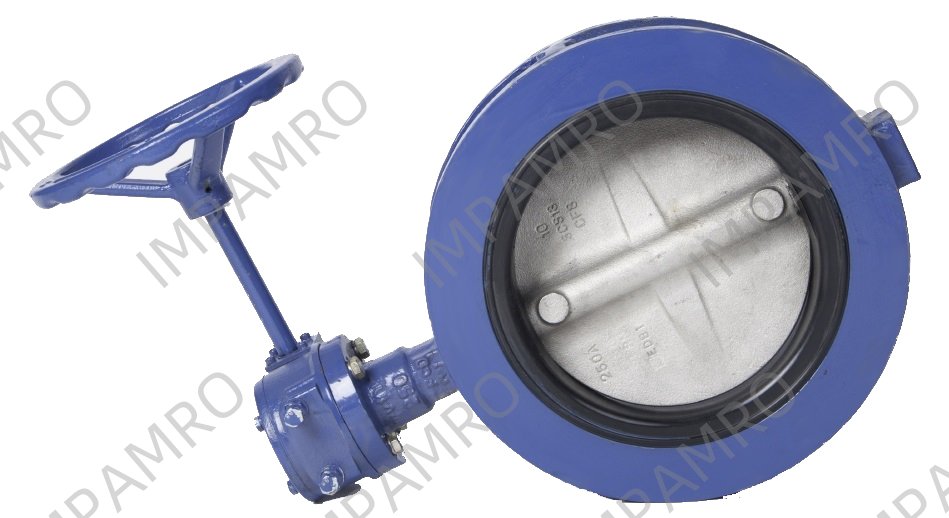 BUTTERFLY VALVE DOUBLE FLANGED, W/GEAR BOX N.CAST IRON 200MM