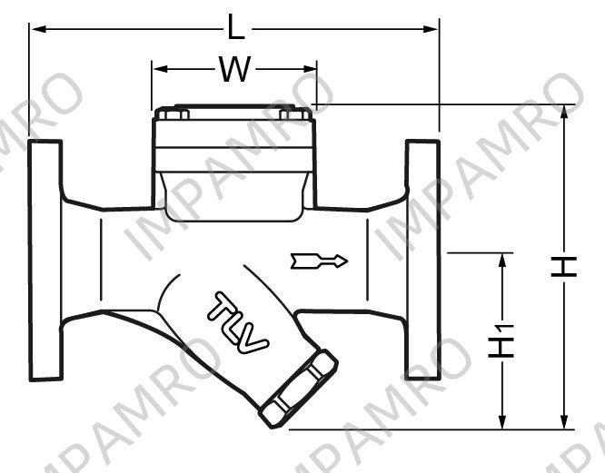 STEAM TRAP MALLEABLE-IRON, THERMODYNAMIC FLANGED 15A