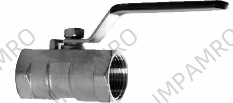 VALVE BALL SUS304 REDUCED BORE, 1" BSPT #KR265025