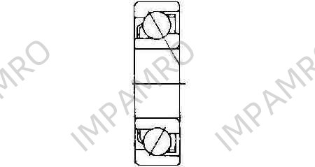 BALL BEARING SINGLE ROW, ANGULAR CONTACT NO.7314
