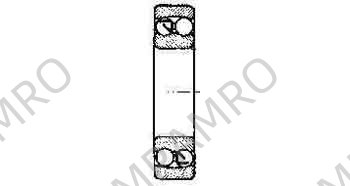 BALL BEARING DOUBLE ROW, DEEP GROOVE NO.1209
