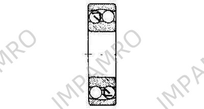 BALL BEARING DOUBLE ROW, DEEP GROOVE NO.1304