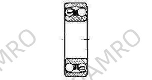BALL BEARING DOUBLE ROW, DEEP GROOVE NO.2207