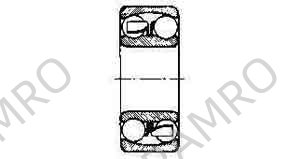 BALL BEARING DOUBLE ROW, DEEP GROOVE NO.2313