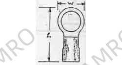 TERMINAL LUG INSULATED EYELET, 2MM2 HOLE DIA 8MM BLUE