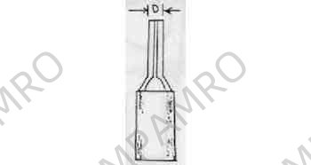 TERMINAL LUG INSULATED CABLE, TIP 5.5MM2 DIA 2.5MM YELLOW