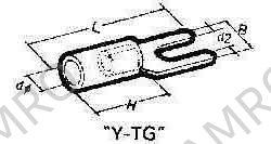 CABLE SHOE CLAMPING TYPE-Y, NOMINAL SIZE 5.5-4