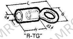 CABLE SHOE CLAMPING TYPE R-TG, NOMINAL SIZE 1.25-4