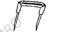 CABLE STAPLE NO.4, FOR 2.6MM/SQX3C