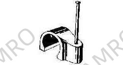 CABLE CLIP PLASTIC WITH PIN, FOR 21MM CABLE