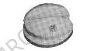 INSULATOR ANTENNA TYPE D, PORCELAIN 100MM DIAM