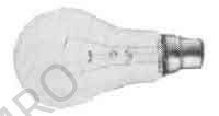 LAMP VS CLEAR B-22, 110-120V 20W