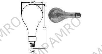 LAMP STANDARD CLEAR E-39, 110-120V 300W