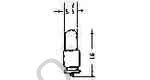 LAMP PILOT MINIATURE S5.5S18, 28V 0.04A 5.5X16MM