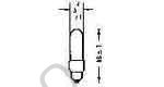 LAMP PILOT MINIATURE S5.5-K, 18V 0.6W 5X18MM