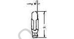 LAMP PILOT MINIATURE NH, 28V 22MA 4.85X21MM