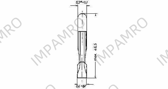 LAMP TELEPHONE INDICATOR T6.8, 36V 40MA 6.8X44MM