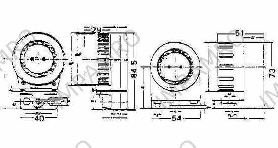 FL-LAMP HOLDER WATER-PROOF, PHENOL RESIN 300V 1A