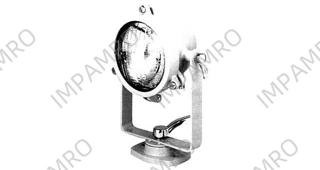 BOAT DECK LIGHT SEALED BEAM, WATERPROOF S1R 24V 60W