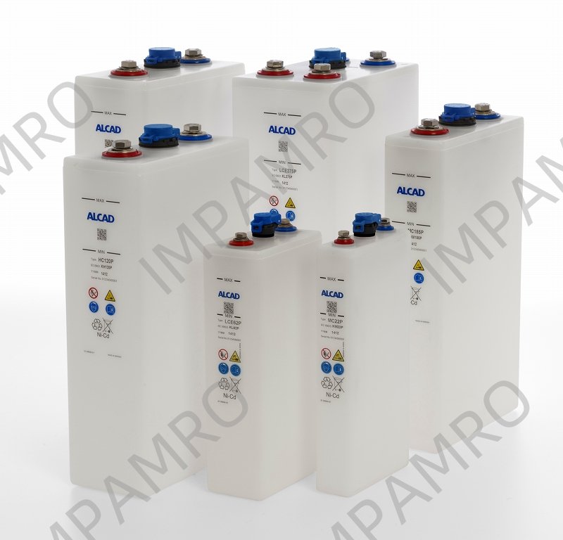 BATTERY NICKEL-CADMIUM ALCAD, LCE22P 22AH