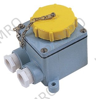 RECEPTACLE WATERTIGHT IEC TYPE, 2P+E AC100-130V YELLOW RI2-2