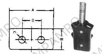 PLUG IRONING FOR ROUND PIN, 250V-15AMP