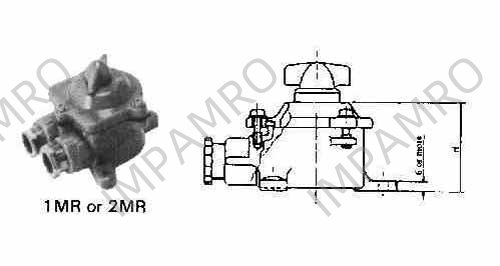 SWITCH ROTARY SMALL WATERTIGHT, TYPE#2MR SYNTHETIC RESIN