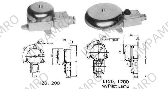 BELL ALARM WATERTIGHT, TYPE#120 AC110V