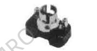 LAMP HOLDER SYNTHETIC RESIN, FLANGED FB-15