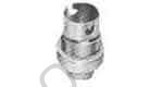 LAMP HOLDER EUROPEAN BRASS, B-22 WITH BUSHING 5/8"