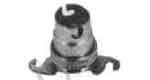 LAMP HOLDER EUROPEAN BRASS, BA-15D WITH 2-MOUNTING LUG