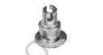 LAMP HOLDER EUROPEAN BRASS, BA-15D WITH BACK PLATE