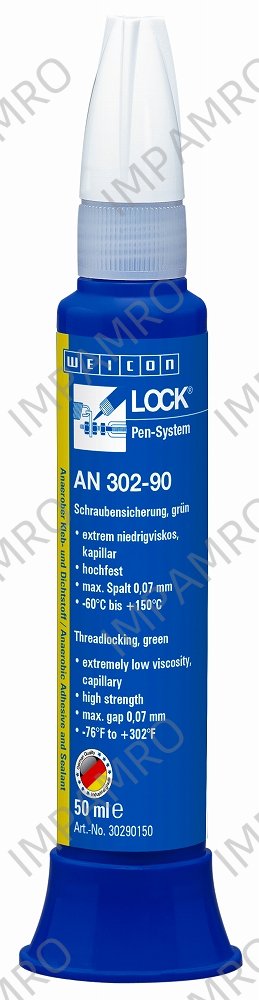 ADHESIVE ANAEROBIC THREADLOCK, WEICON AN302-90 50ML