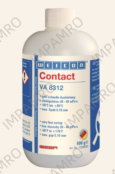 ADHESIVE CONTACT CYANOACRYLATE, WEICON VA 8312 500GRM