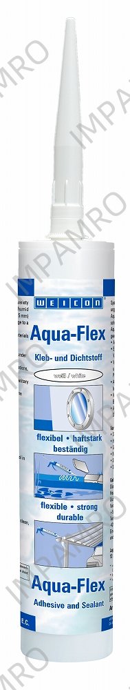 ADHESIVE ONE-COMPONET WEICON, AQUA-FLEX WHITE 310ML