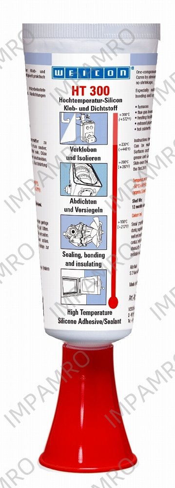 ADHESIVE ONE-COMPONET WEICON, SILICONE HT 300 RED 85ML